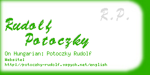 rudolf potoczky business card